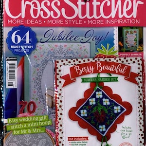 Worldwide Free Shipping English Cross Stitch Magazine Cross Stitcher Issue 383 June 2022