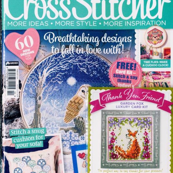 Livraison gratuite dans le monde entier Magazine de point de croix anglais Cross Stitcher numéro 405 février 2024