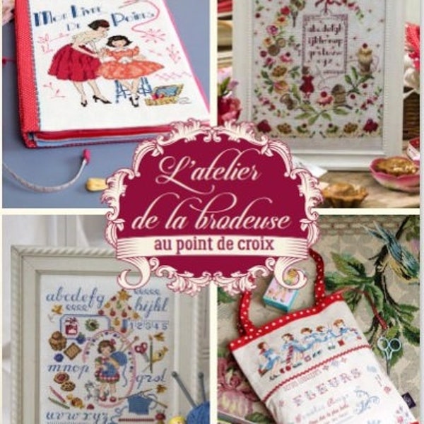 Worldwide Free Shipping Cross Stitch Mook L'atelier de la brodeuse Au point de croix