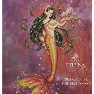 Spedizione gratuita in tutto il mondo Bella Filipina Punto Croce Perla dei Mari d'Oriente Carta + Perline + Kreiniks