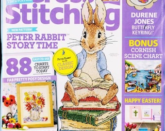 Worldwide Free Shipping English Cross Stitch Magazine World of Cross Stitching Issue 344 April 2024