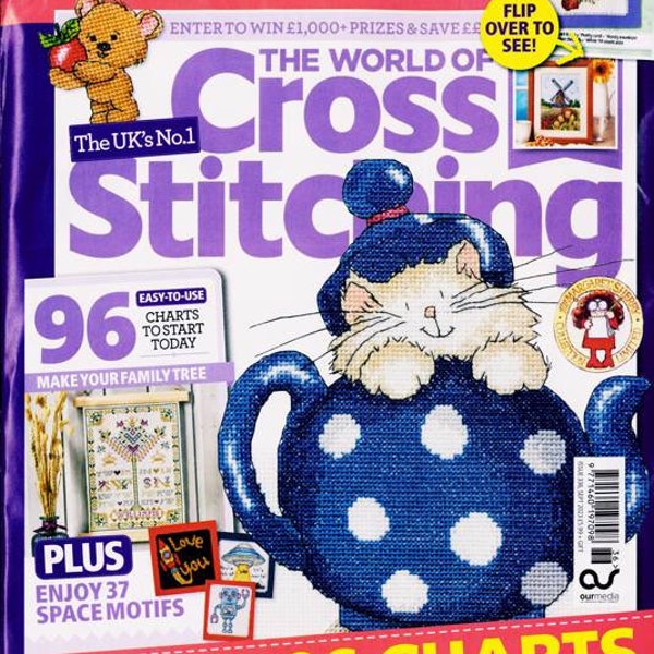 Worldwide Free Shipping English Cross Stitch Magazine World of Cross Stitching 336