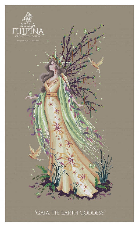 Worldwide Free Shipping Bella Filipina Cross Stitch Gaia, the 