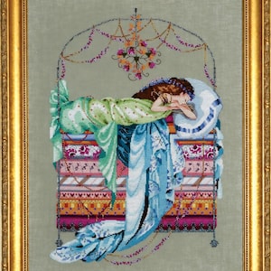 Worldwide Free Shipping Mirabilia Nora Corbett Cross Stitch Chart MD123 Sleeping Princess