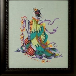 Wereldwijde gratis verzending Mirabilia Nora Corbett Cross Stitch Chart MD170 Miss Dancing Flower