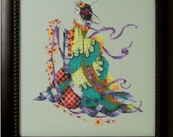 Envío gratis en todo el mundo Mirabilia Nora Corbett Cross Stitch Chart MD170 Miss Dancing Flower