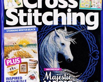 Worldwide Free Shipping English Cross Stitch Magazine World of Cross Stitching Issue 341 January 2024