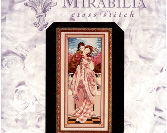 Wereldwijd gratis verzending OOP Mirabilia Nora Corbett Cross Stitch Chart MD12 de kus