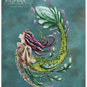 Worldwide Free Shipping Bella Filipina Cross Stitch  Enchantress of The Abyss Chart or Semi kit