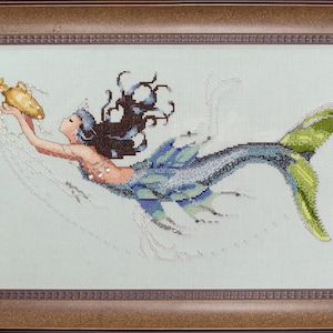 Worldwide Free Shipping Mirabilia Nora Corbett Cross Stitch Chart MD102 Mediterranean Mermaid