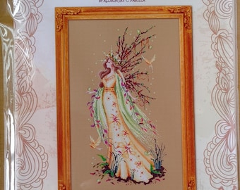 Worldwide Free Shipping Bella Filipina Cross Stitch Gaia, The Earth Goddess  Chart
