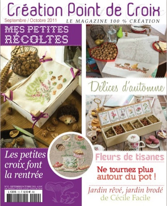 Worldwide Free Shipping Creation Point De Croix Magazine Issue Etsy