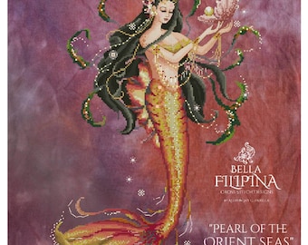 Worldwide Free Shipping Bella Filipina Cross Stitch Pearl of The Orient Sea  Chart