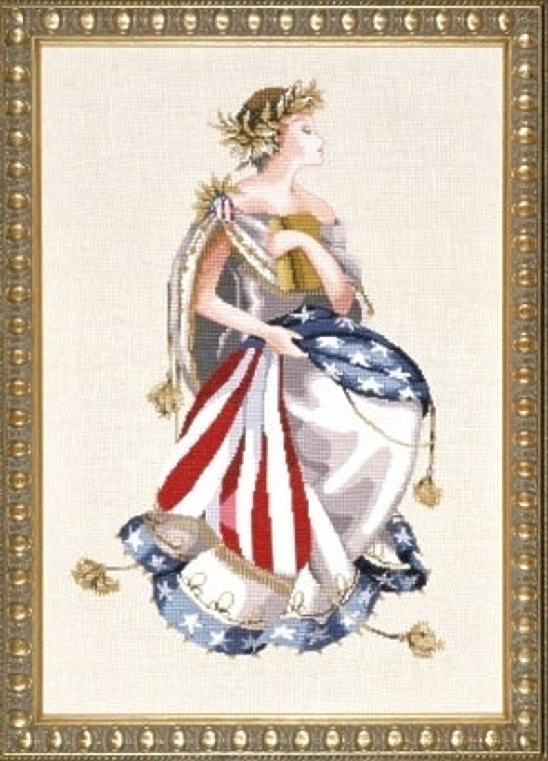 Worldwide Free Shipping Mirabilia Nora Corbett Cross Stitch Chart MD64 Queen Of Freedom