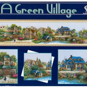 Worldwide Free Shipping Cross Stitch kit A Green Village