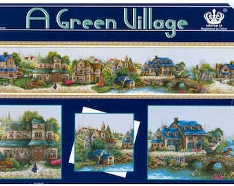 Worldwide Free Shipping Cross Stitch kit A Green Village