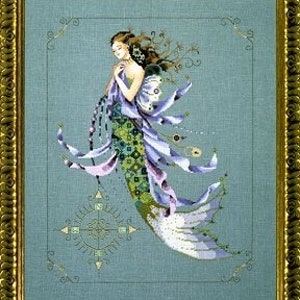 Worldwide Free Shipping Mirabilia Nora Corbett Cross Stitch Chart MD71 Shimmering Mermaid