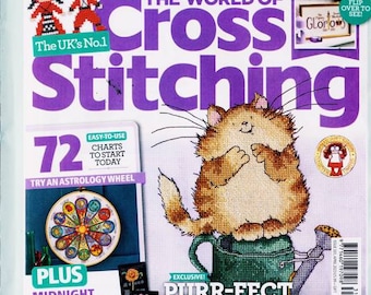 Worldwide Free Shipping English Cross Stitch Magazine World of Cross Stitching 331