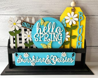 Interchangeable Shelf Sitter - Daisies