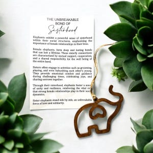Elephant Ornament - Unbreakable Bond of Sisterhood