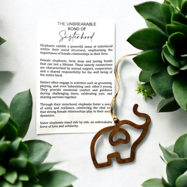 Sisterhood Elephant Poem - Etsy