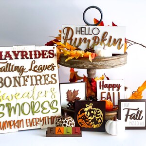 Fall Tier Tray Sign Bundle