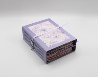 Lavender Dreams Junk Journal - Thick Handmade Hardcover Journal