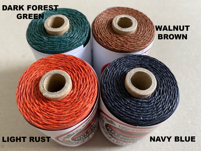 Crawfords 4 ply Waxed Linen Thread 10m 10.5 yd Bookbinding Etsy