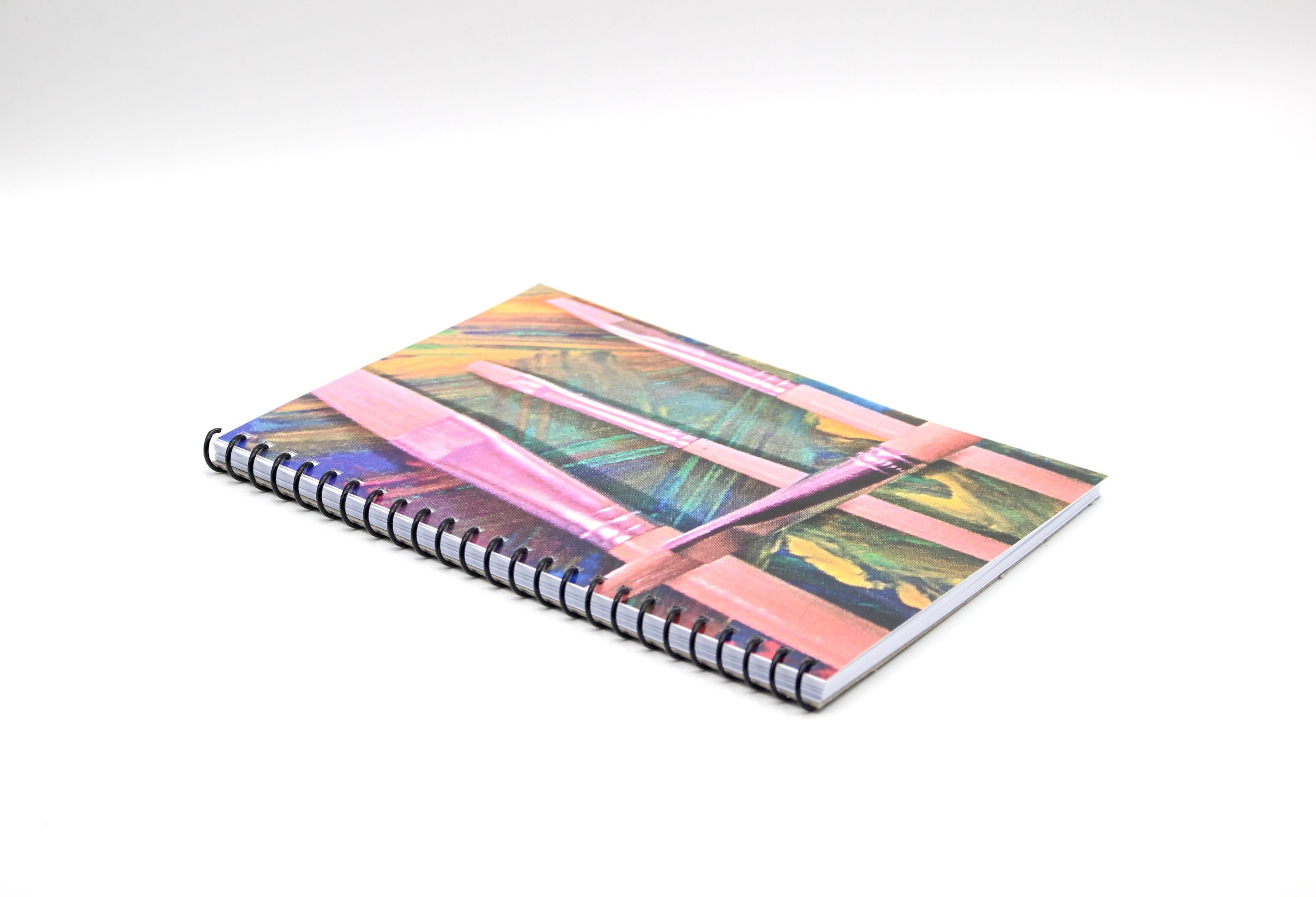 3 Handmade Spiral Bound Notebooks Layflat Etsy