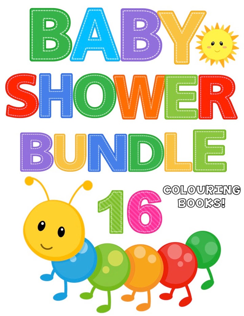 Baby Shower Bundle Baby Shower Colouring Books Baby Shower Etsy Baby Shower Bundle Baby Shower Colouring Books Baby Shower Etsy