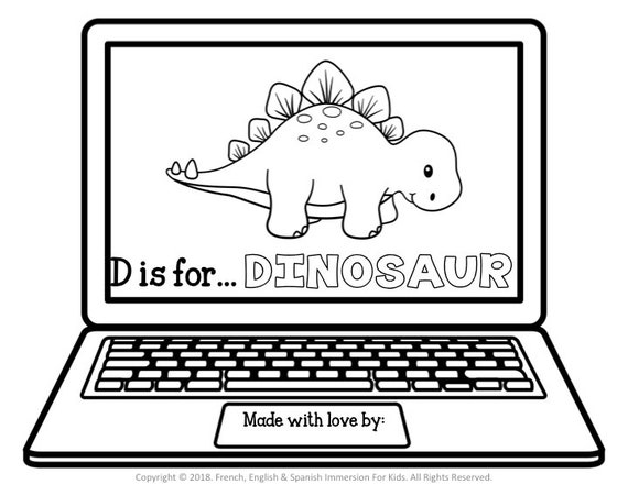 520+ Dinosaur Abc Coloring Book Free