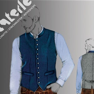 Men's vest-134 Gr. 52 download patterns, German and English