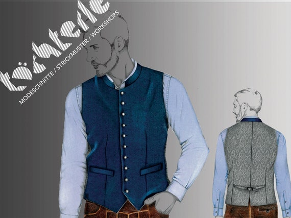 Gilet homme taille 134. 52 modeles de telechargement allemand et anglais Etsy France