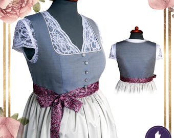 Zwangerschapsdirndl - Dirndljurk 141 voor zwangere vrouwen – digitaal PDF-naaipatroon – maat 36 – gedetailleerde naaianwijzingen