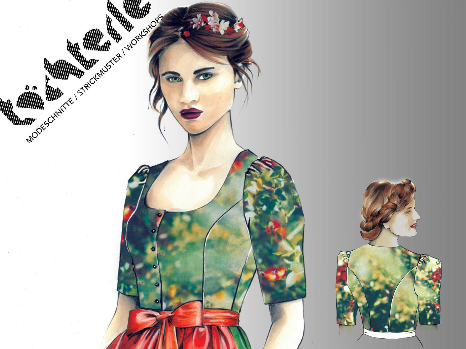 Dirndlmieder mit Ärmeln (34-52)