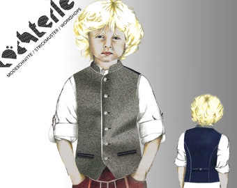 Children's vest-139 - size 98-128 pattern - A4 pages as PDF to print yourself