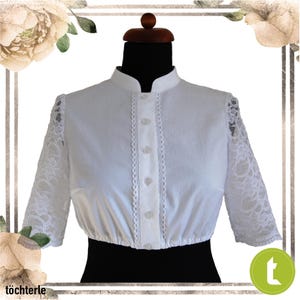 Size 40 - Dirndl blouse-137 - Download pattern