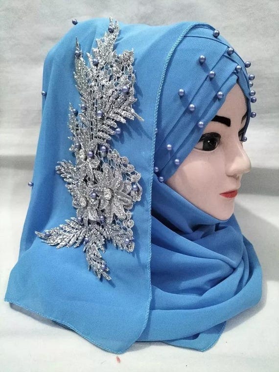 Hijab For Women Premium Chiffon Hijab Rhinestone Hijab Scraf