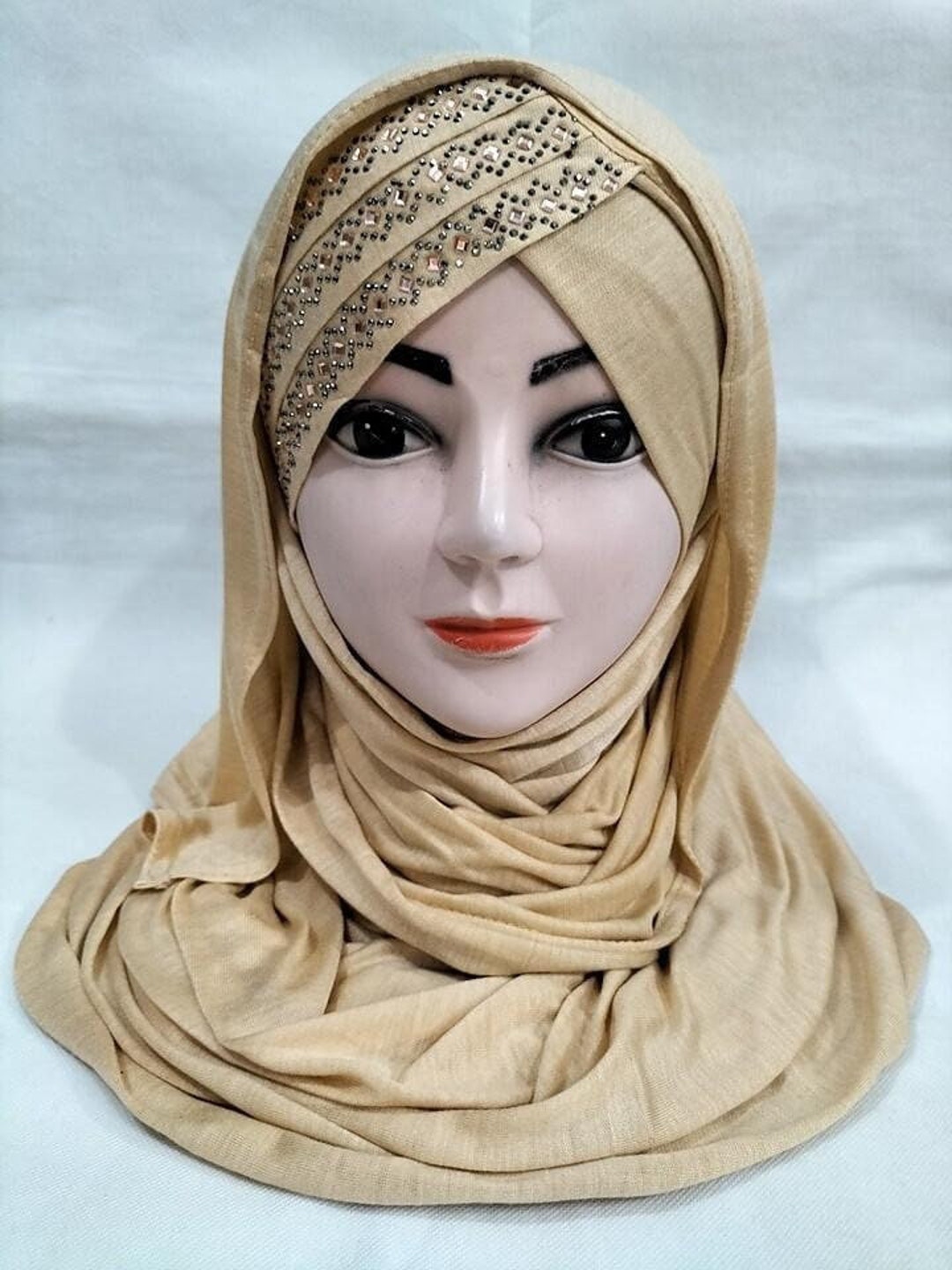 Hijab In Jersey Ayisah Donna | Morbido Come Seta, 180x70cm, Marrone - Sciarpa Islamica Moderna - Foto 2