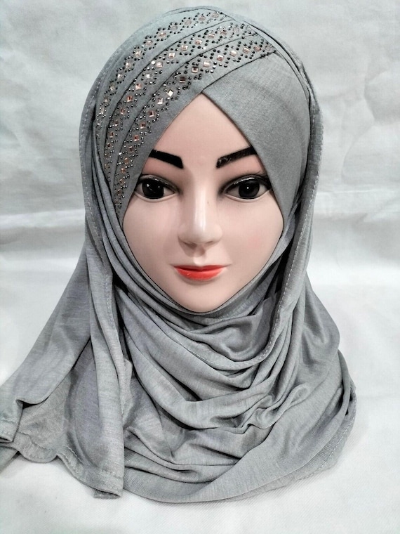 Hijab In Jersey Ayisah Donna | Morbido Come Seta, 180x70cm, Marrone - Sciarpa Islamica Moderna - Foto 4
