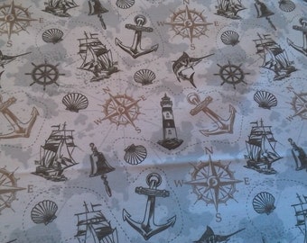 Jersey, maritime, anchor, compass, shell