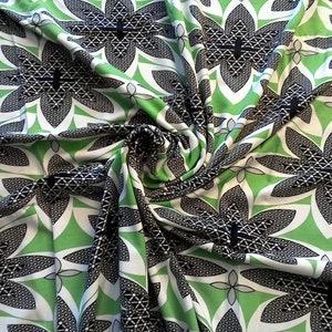 viscose jersey retro pattern