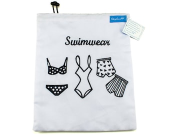 Bolsa impermeable para trajes de baño: bolsa impermeable para bikini, bolsa impermeable con cordón, bolsa para trajes de baño de piscina y playa, bolsa impermeable de viaje, bolsa de algodón artesanal.