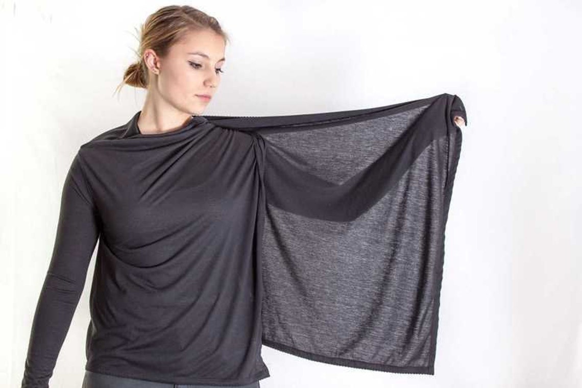 Black Cotton Wrap for Women Black Womens Wrap Womens Black Etsy
