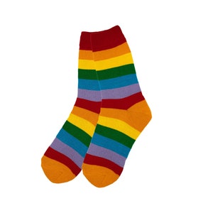 Bunte Ringelsocken Socken Wollsocken Haussocken Ringelringelreihen Bunt Geringelt Unisex Größe 38-45 Fairtrade Ringelsuse Bild 2