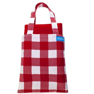 Retro picnic blanket 102 x 132 cm with matching storage bag cotton Ringelsuse