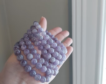 natural amethyst bracelet- amethyst stone jewelry- one of a kind gift- healing crystal jewelry- holiday birthday gift- stretch bracelet