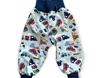 Comfortable harem pants for boys | Cars, Vehicles, Blue, Light Blue | 62-128 Juna Children's Fashion | Harem Pants