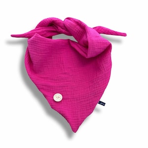 Muslin cloth "PINK" Pink Light Pink Bright Pink Plain Triangular Scarf Loop Scarf Baby Child Toddler Muslin Double Gauze