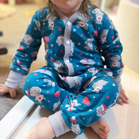 Pyjama Bébé Sans Pieds Petit Bateau - Imprimé Ours - En Coton Extensible - Ouverture Par Boutons-pression